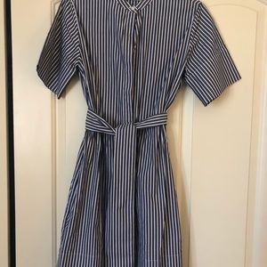 NWT Everlane Blue and White Striped Dress